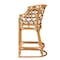 Bali & Pari Veneto Modern Bohemian Light Honey and Dark Brown Rattan Bar Stool 243-13576-ZORO - alternate 6